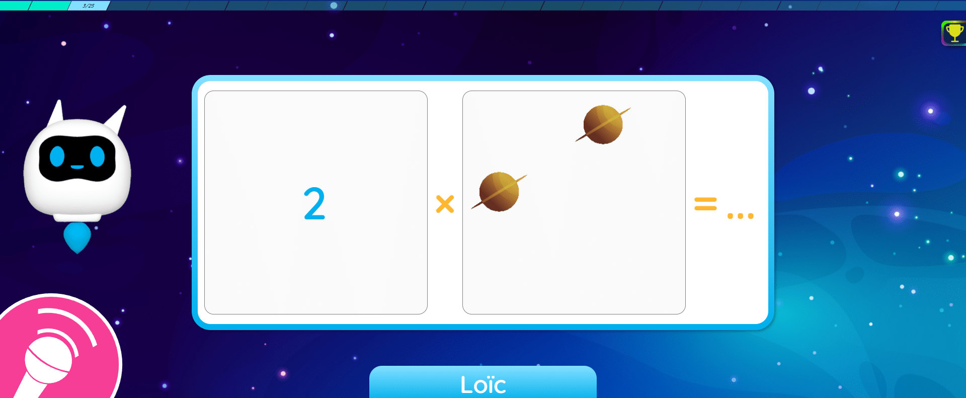 Jeu de maths pour classes de CP CE1 CE2 CM1 CM2