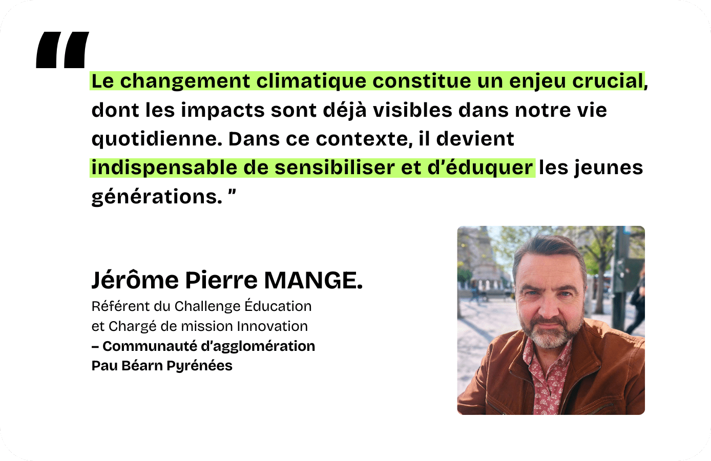 Témoignages Jérôme Pierre MANGE 2