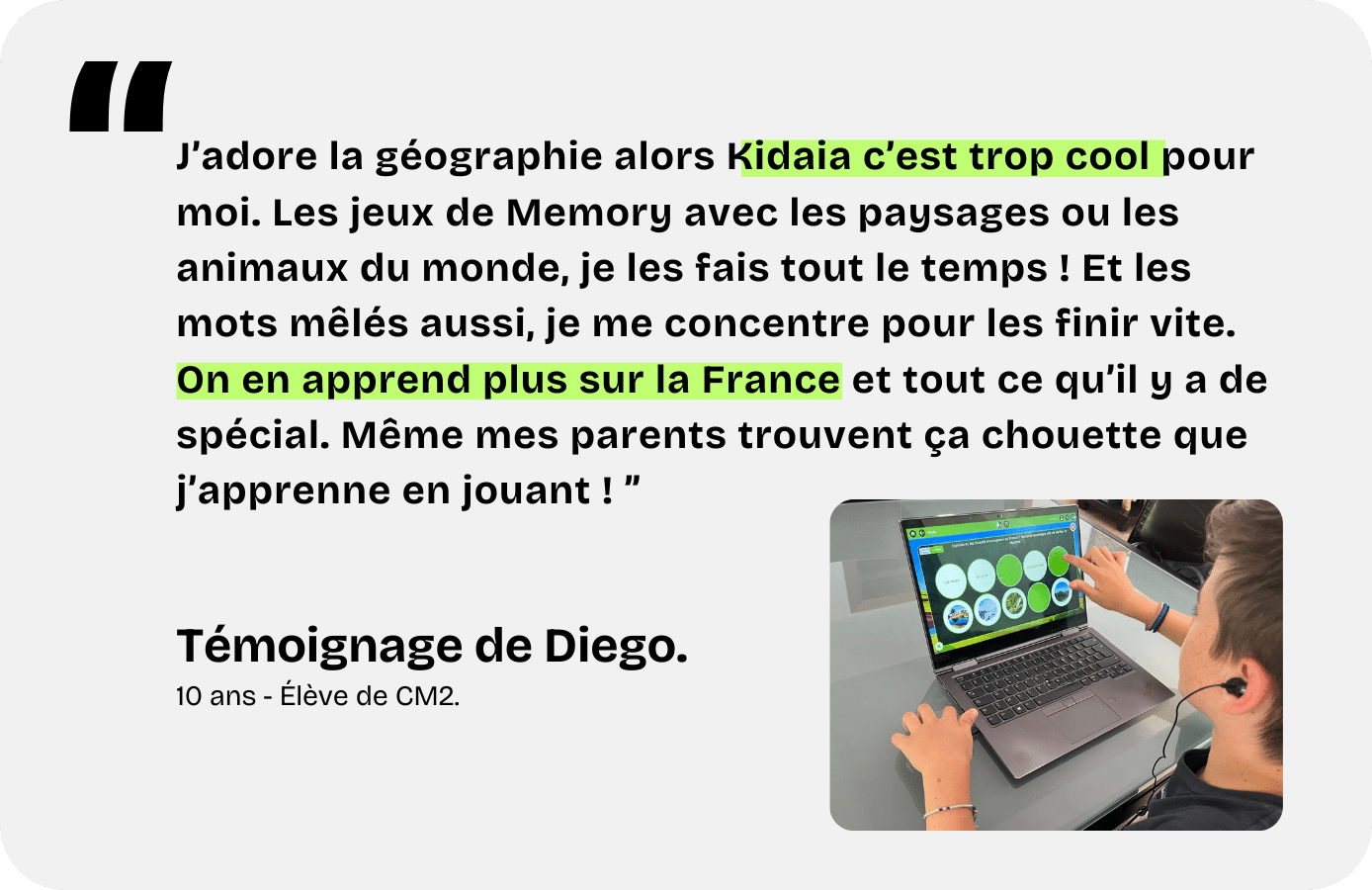 Témoignage Diego