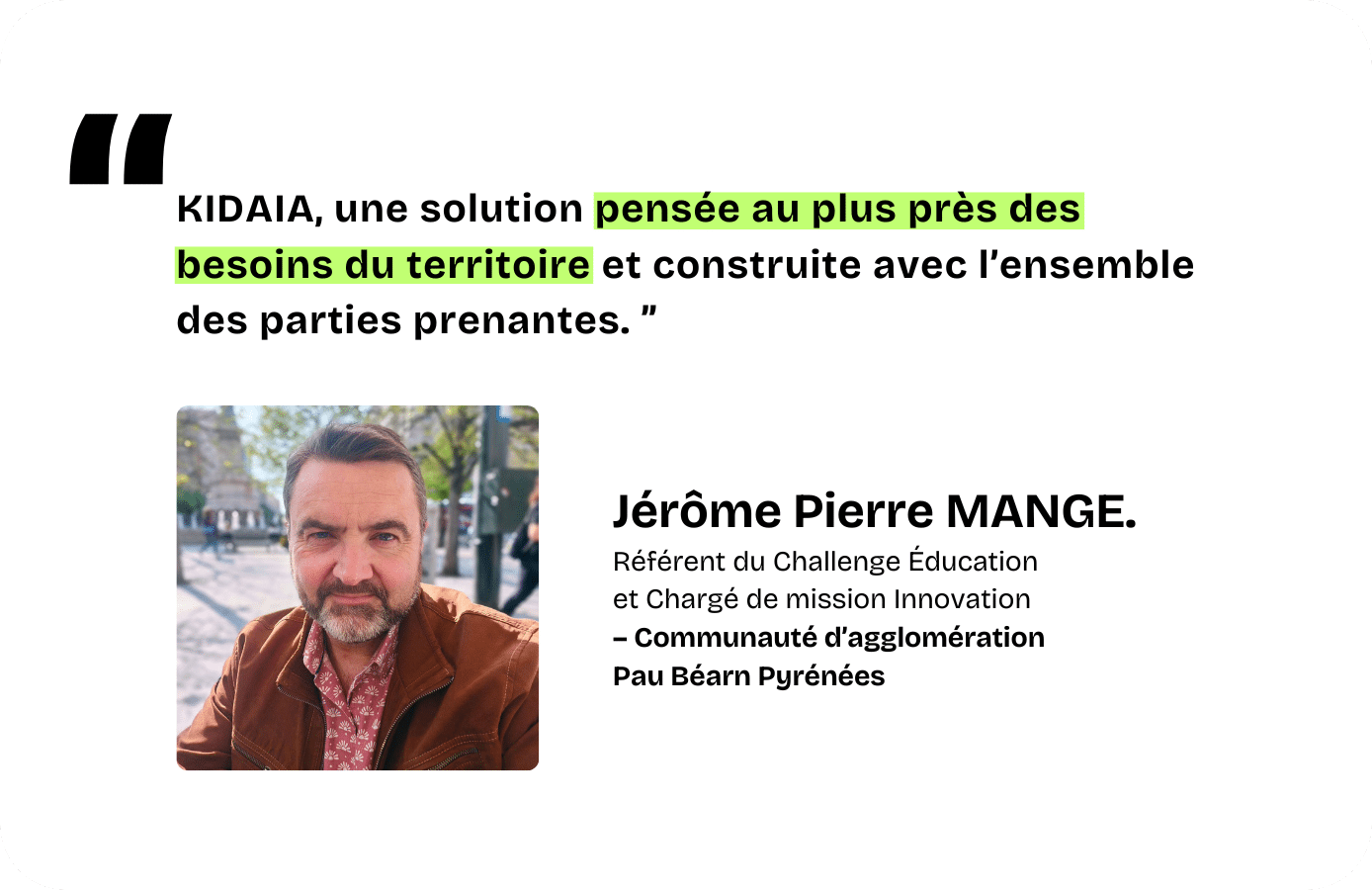 Témoignages Jérôme Pierre MANGE 3